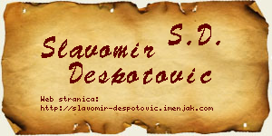 Slavomir Despotović vizit kartica